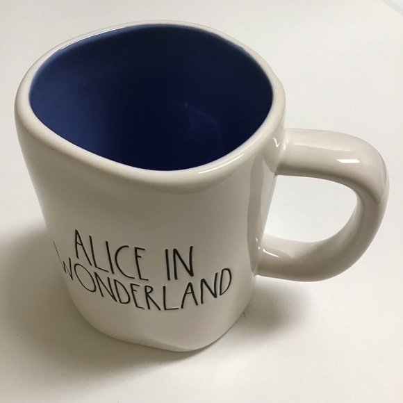 NEW Rae Dunn Artisan Disney Alice In Wonderland Mug Double Sided Alice Sitting - Picture 5 of 14